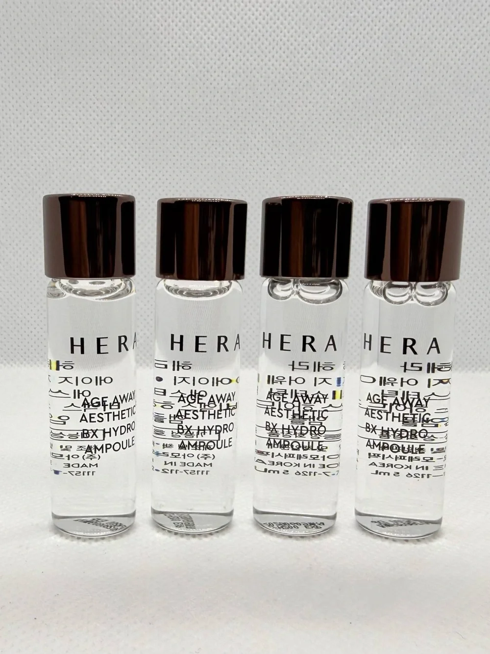 HERA Age Away Aesthetic Hydro Ampoule Travel Samples Lot of 4 (5ml x 4)